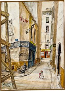 Léonard Tsuguharu Foujita - Rue À Paris