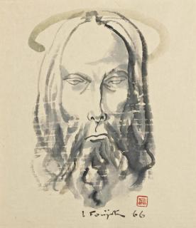 Léonard Tsuguharu Foujita - Tête de Christ