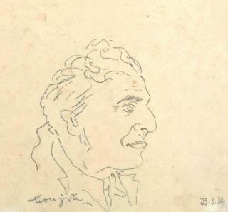 Leonard Tsuguharu Foujita - Tête d\'homme