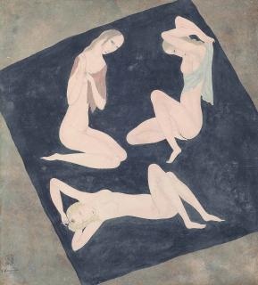 Léonard Tsuguharu Foujita - Trois nus feminins