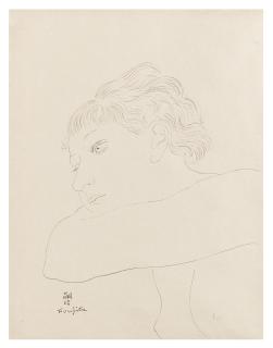 Léonard Tsuguharu Foujita - Youki Accoudée