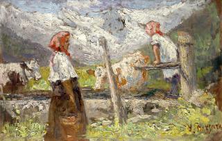 Leonardo Bazzaro - Abbeverata