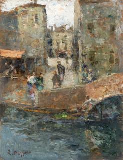 Leonardo Bazzaro - Venezia, il canale