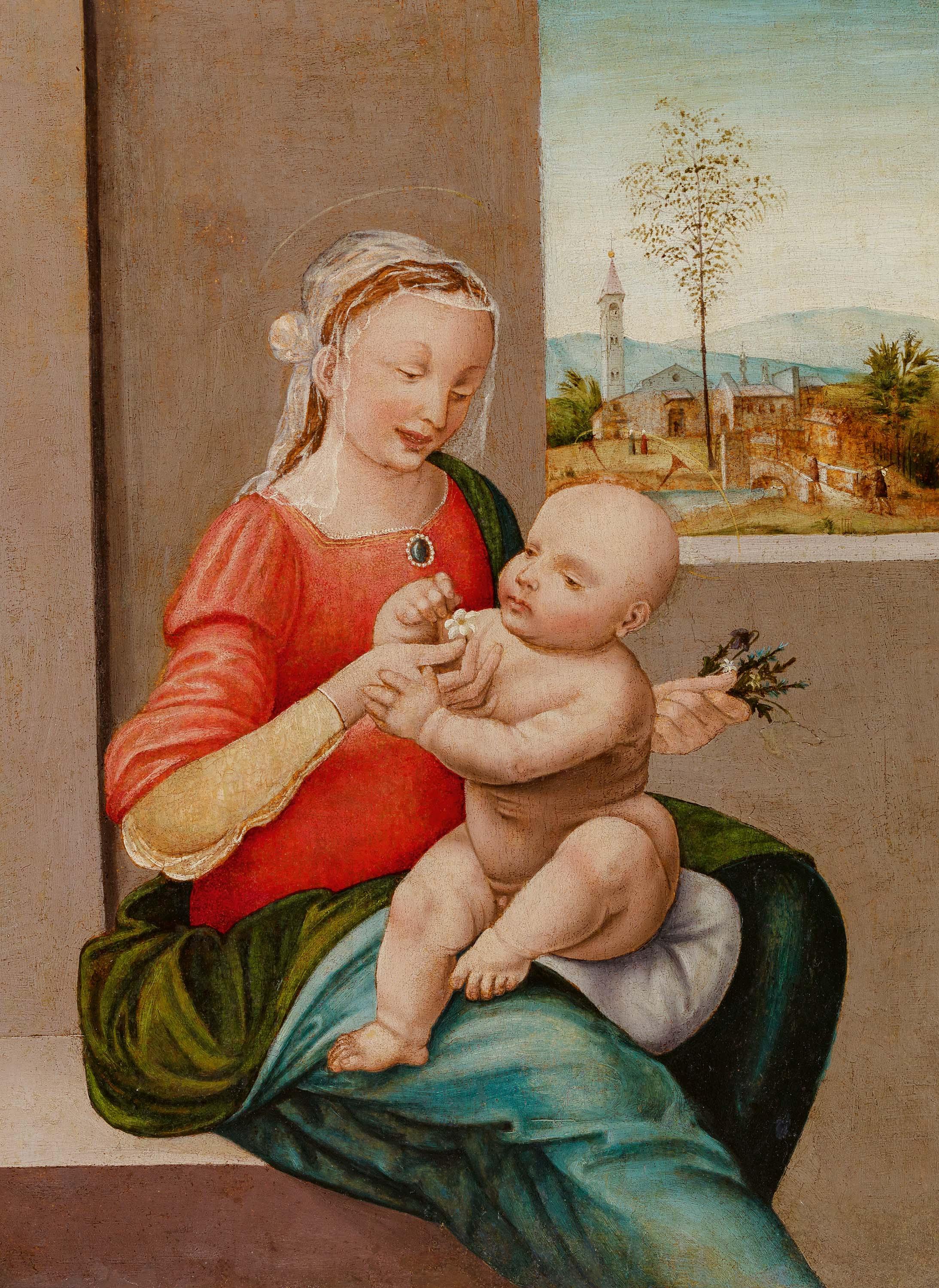 Leonardo Da Vinci - Maria mit dem Kind.