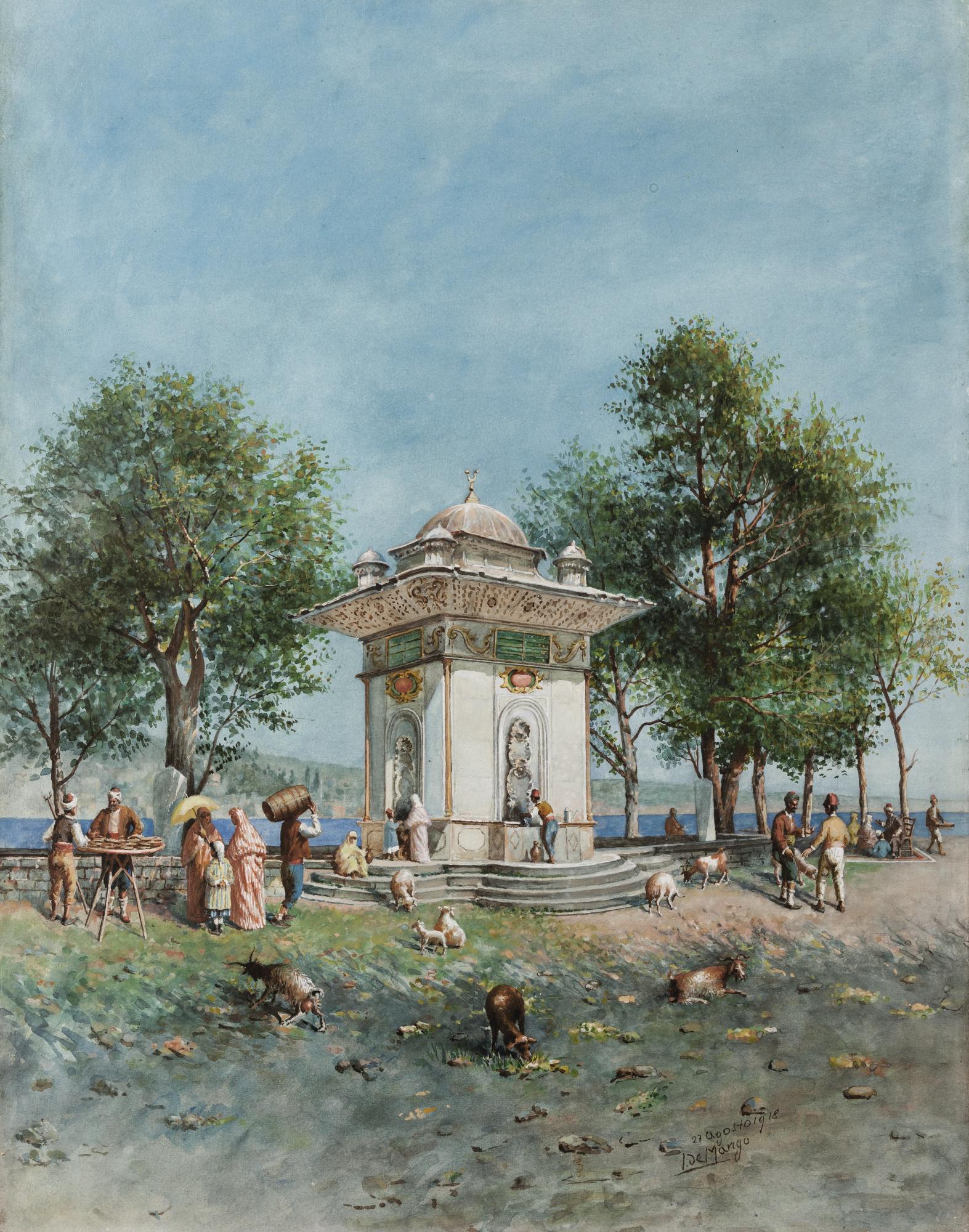 Leonardo De Mango - Italiana Friday At The Fountain Of The Sweet Waters, Constantinople