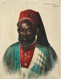 Leonardo De Mango - Portrait Of A Libyan Man