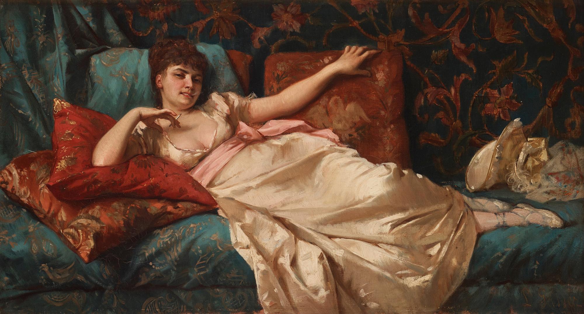 Leonardo Gasser - Smoking Woman