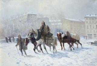 Leonardo Roda - Cavallanti sotto la neve