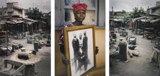 Leonce Raphael Agbodjelou - Untitled Triptych (Code Noir)