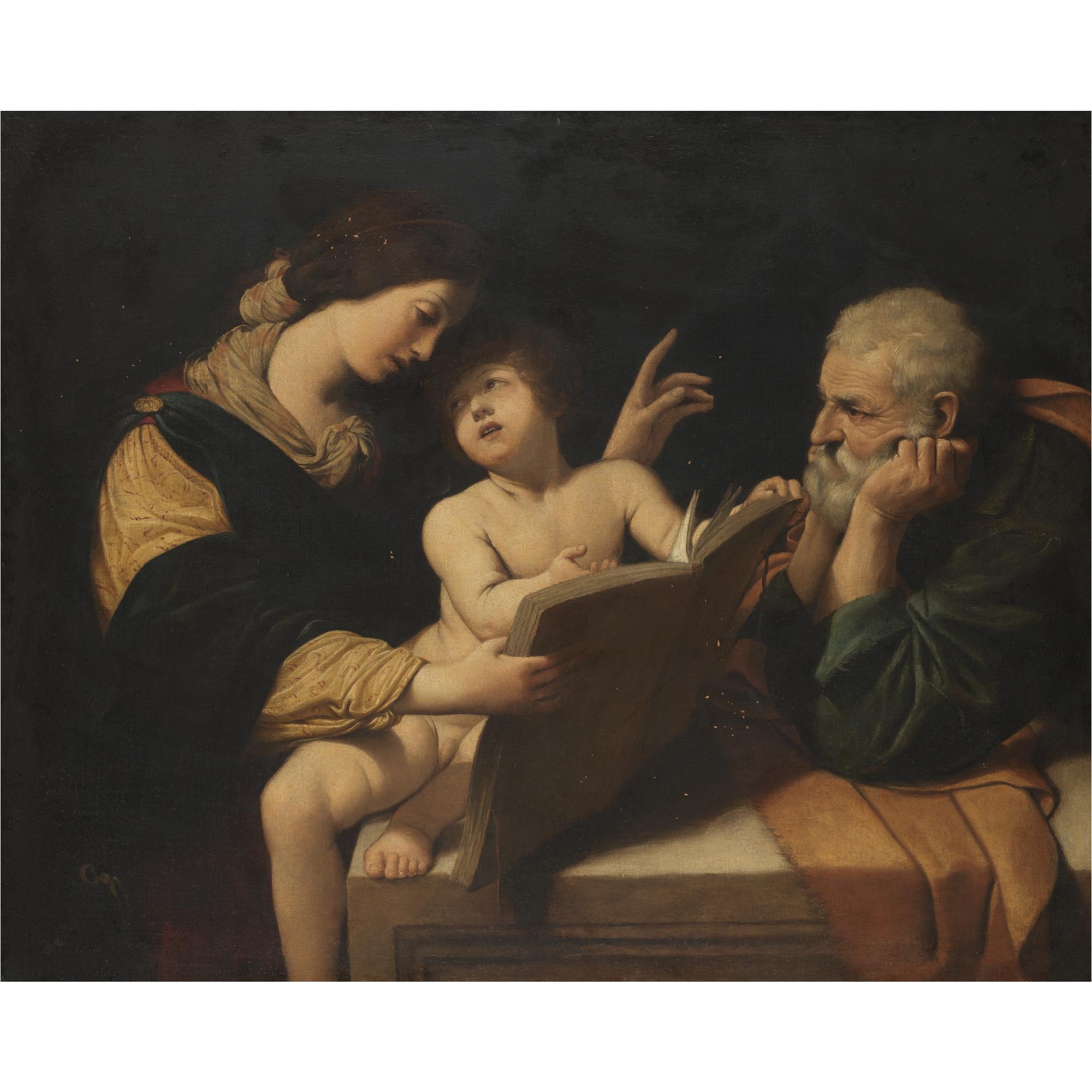 Leonello Spada - Holy Family With The Madonna Teaching The Christ Child To Read