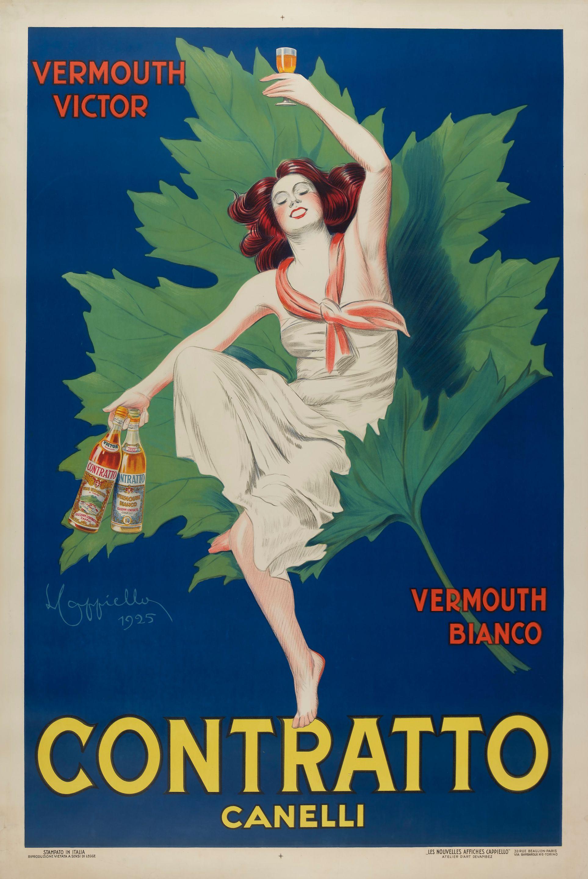 Leonetto Cappiello - Contratto. Canelli