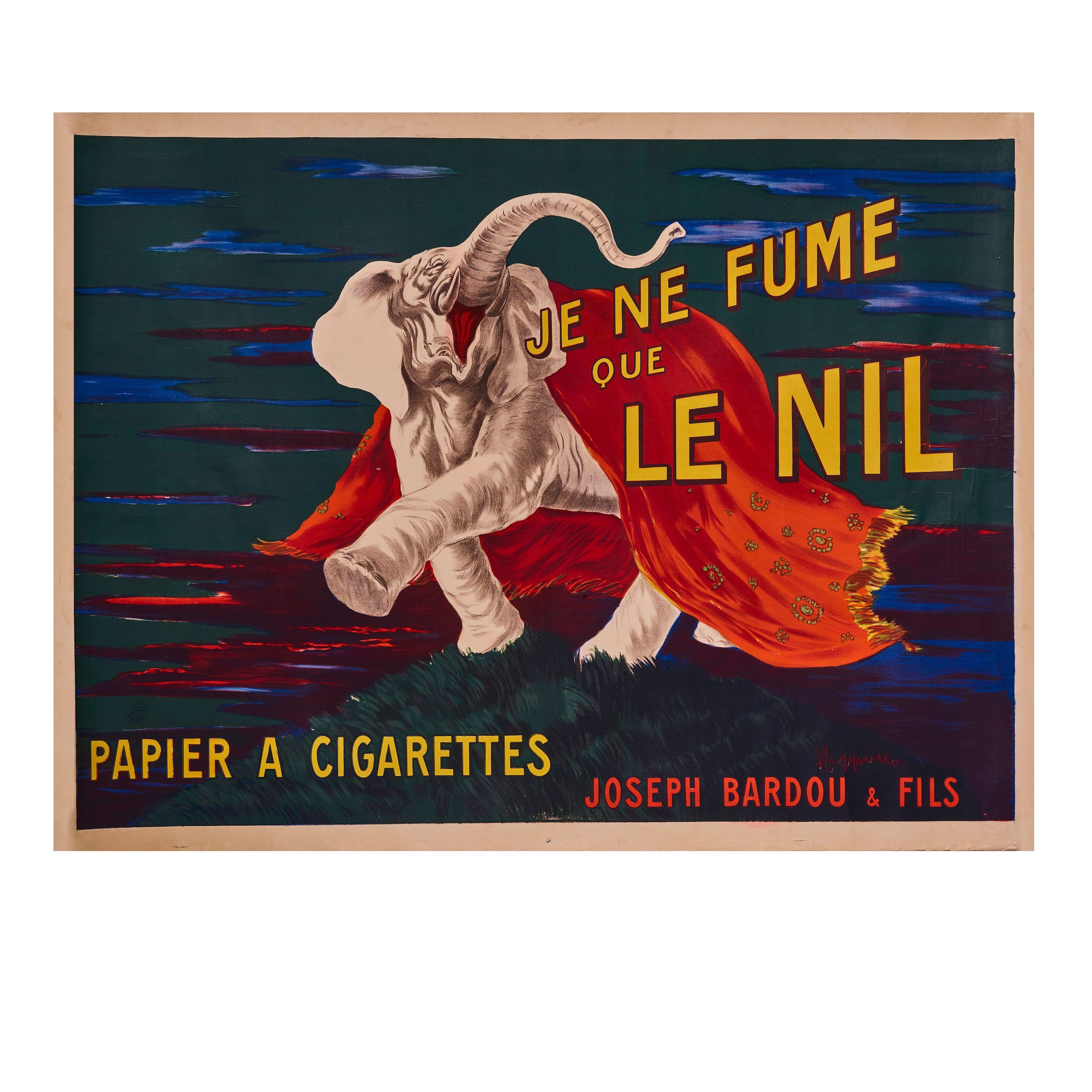 Leonetto Cappiello - Je Ne Fume Que Le Nil (Papier a Cigarettes), c. 1912