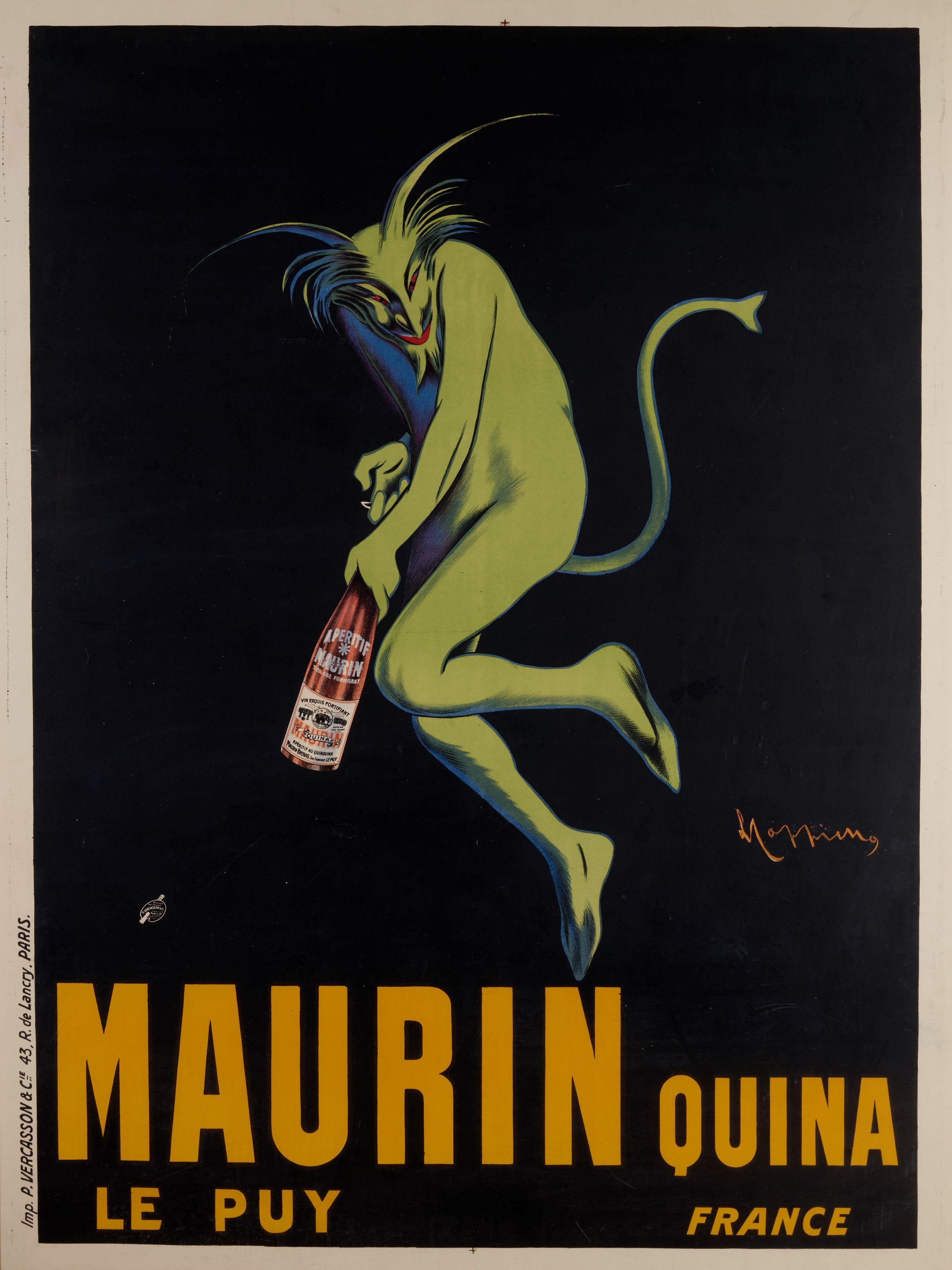 Leonetto Cappiello - Maurin Quina Le Puy Liqueur Devil Poster