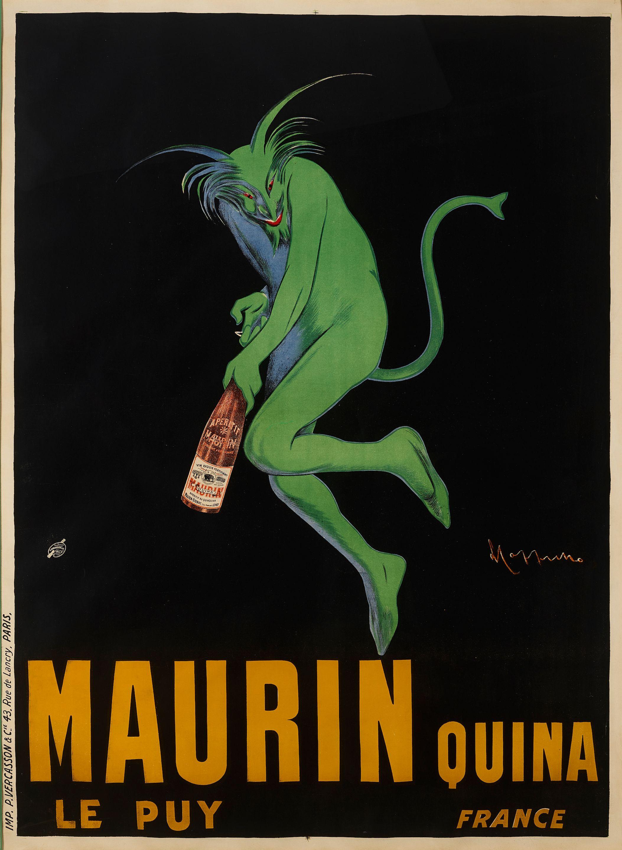 Leonetto Cappiello - Maurin Quina Le Puy Liqueur Devil Poster