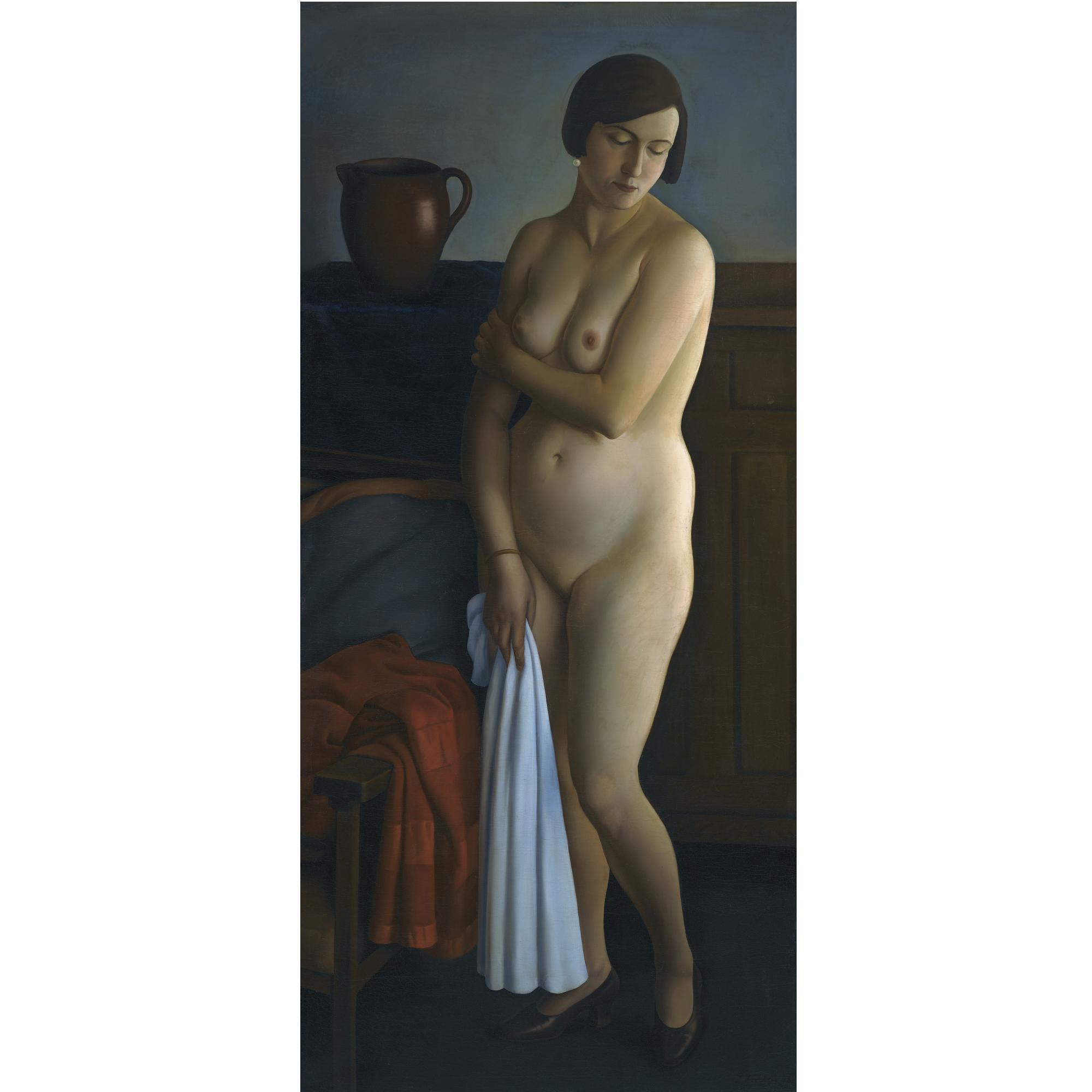 Leonid Frechkopf - Standing Nude