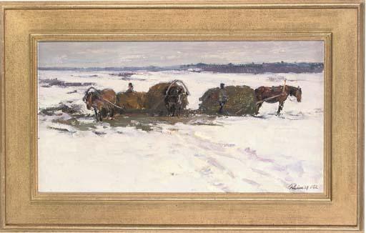Leonid Ignatevich Vaishlya - Pulling the load home; and Home at last