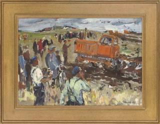 Leonid Ignatevich Vaishlya - The ploughing competition; and Departing from the quay
