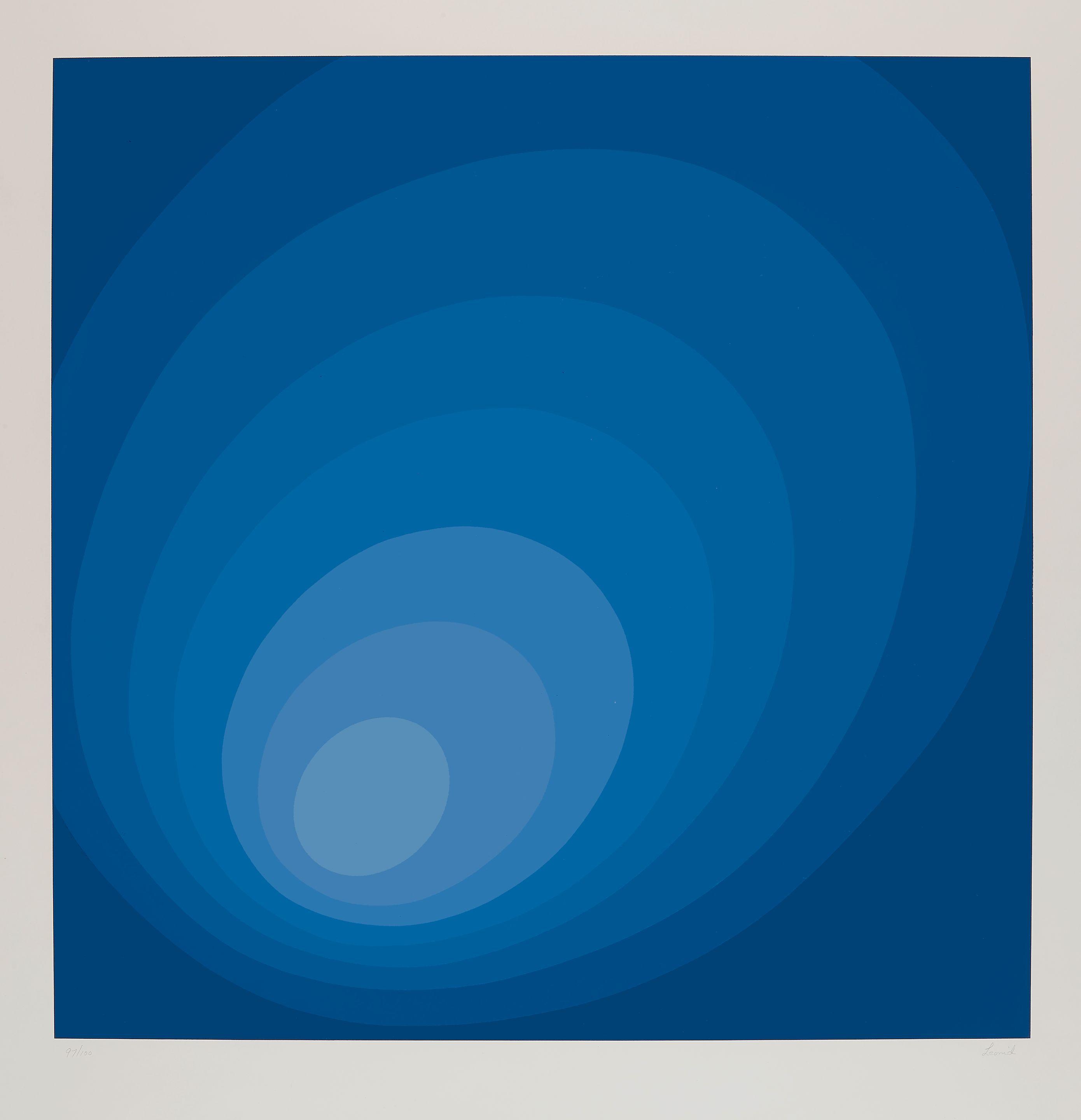 Leonid Lerman - Untitled - Blue Ombre