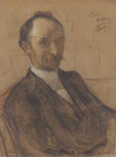 Leonid Osipovich Pasternak - Portrait of Il\'ia Iakovlevich Ginsburg