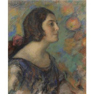 Leonid Pasternak - Portrait Of Judith Spat