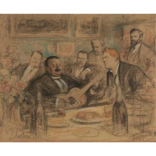 Leonid Pasternak - Russianat K.A. Korovin\'S \'Old Time Songs\': Chaliapin And The Artists