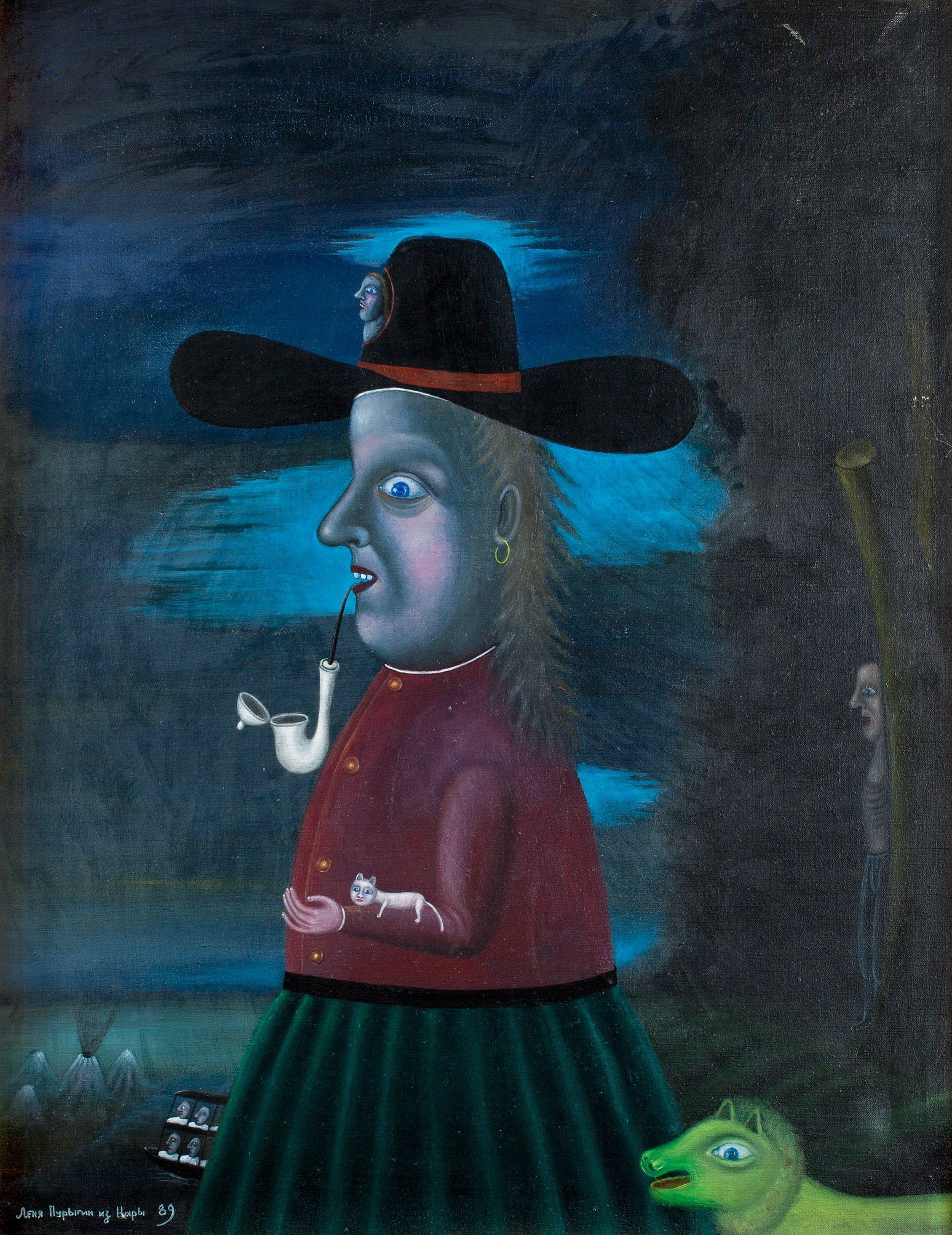 Leonid Purygin - Hat, Pipe And Cat.