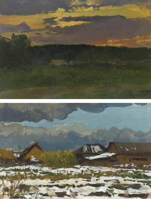 Leonid Viktorovich Turzhanskii - Night Clouds   Circa 1937