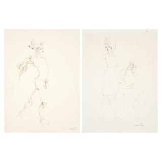 Leonor Fini - a) Les deux personnages