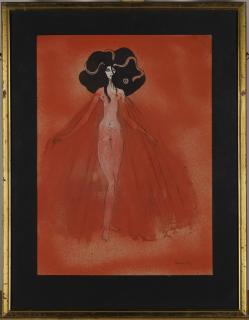 Leonor Fini - A Study For Le Concille D\'Amour By Oscar Panizza, 1973