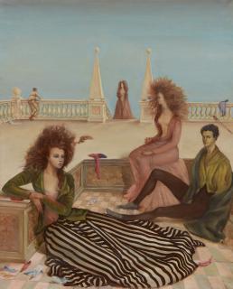 Leonor Fini - Figures On A Terrace (Composition With Figures On A Terrace; La Terrasse)