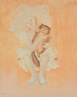 Leonor Fini - La jeune fille au chat