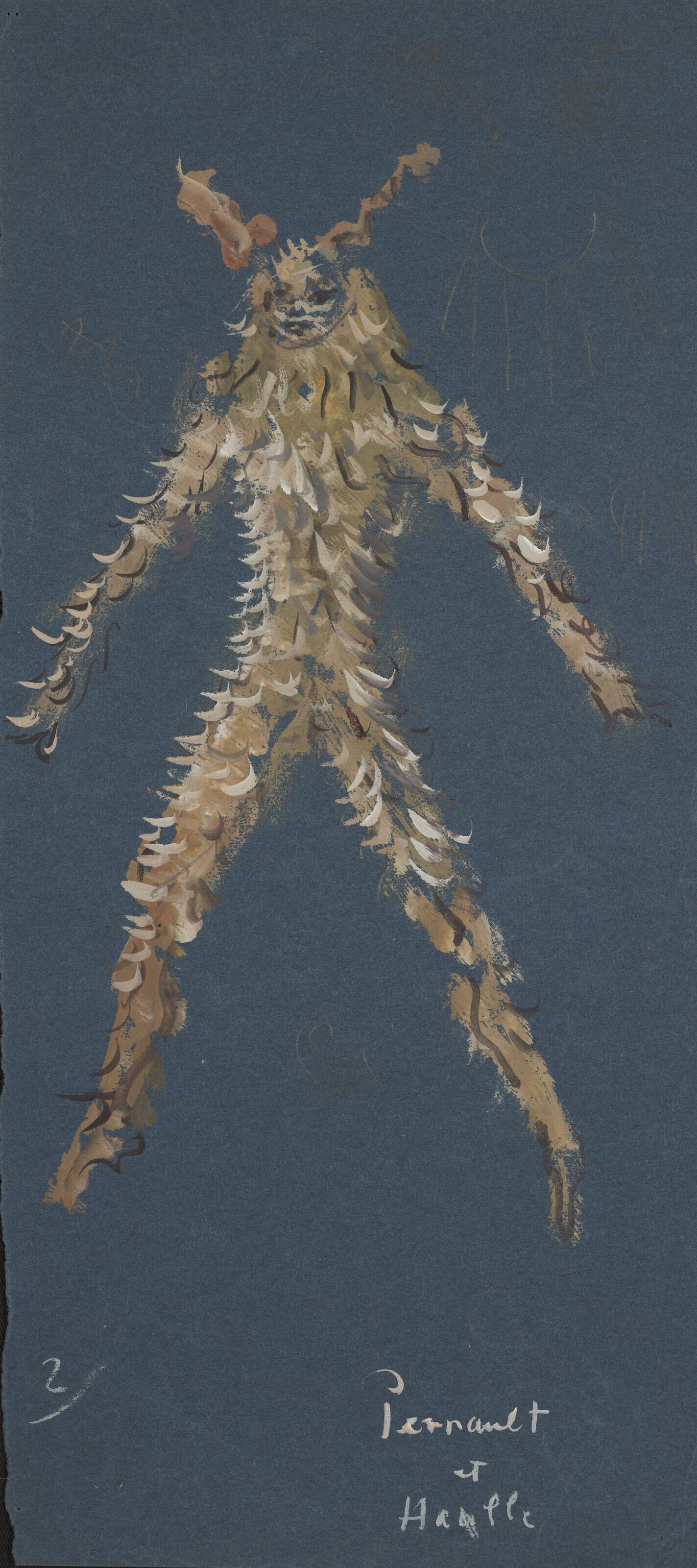 Léonor Fini - Maquette de costume pour \'\'Le Rêve de Léonor\'\'