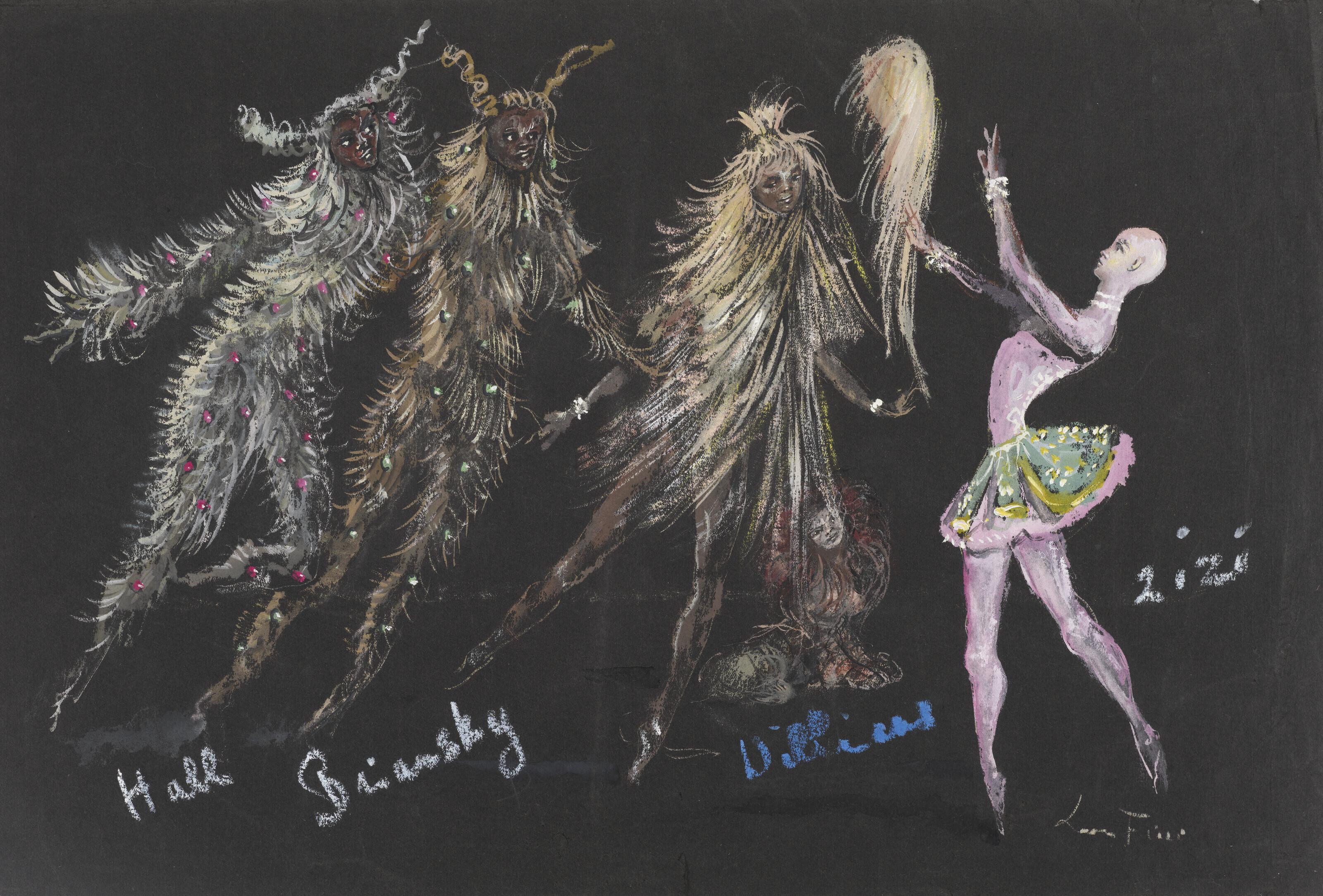 Léonor Fini - Maquettes de costumes pour \