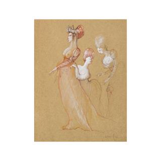 Leonor Fini - Sans titre (Fête galante)