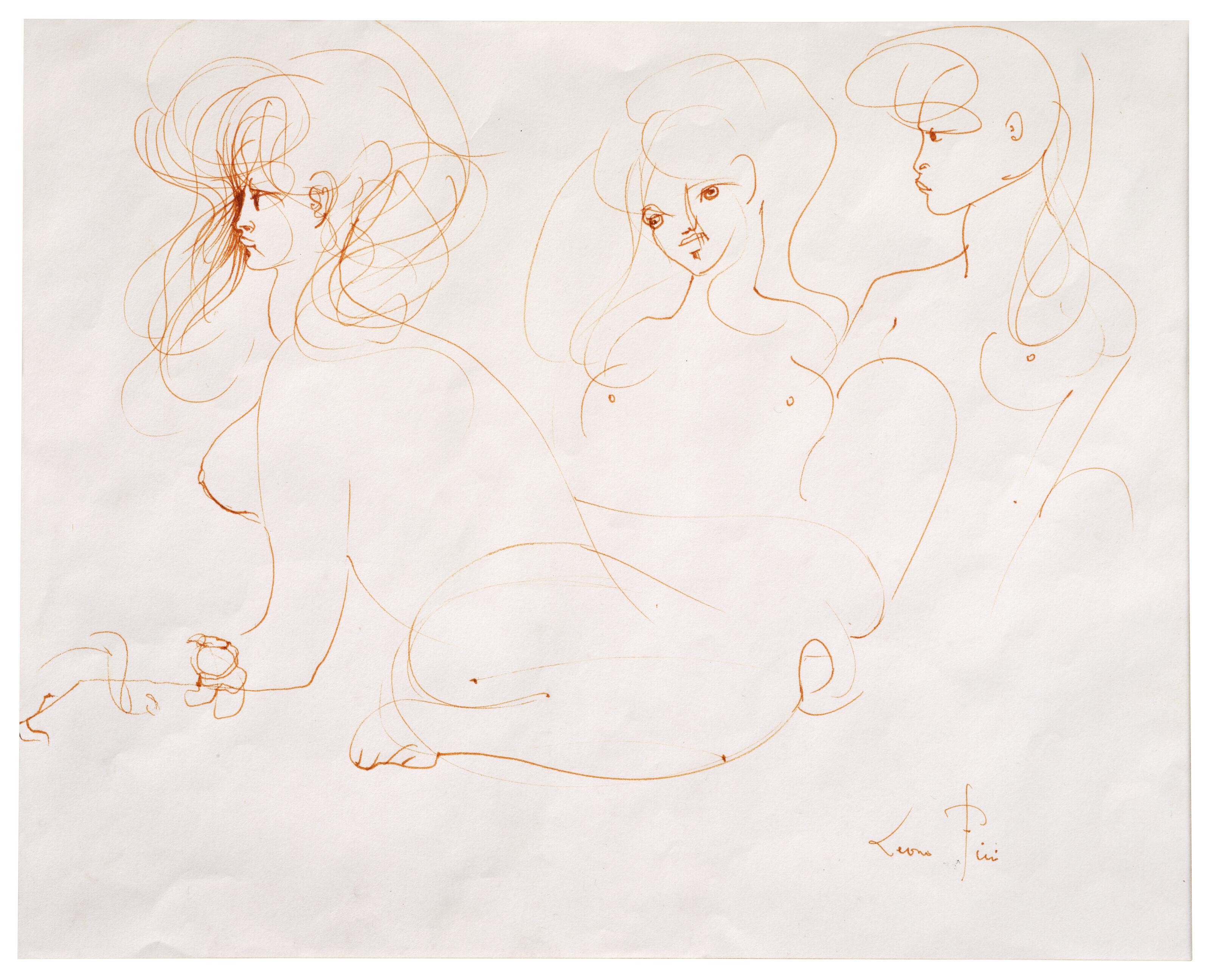 Leonor Fini - Trois sphinges