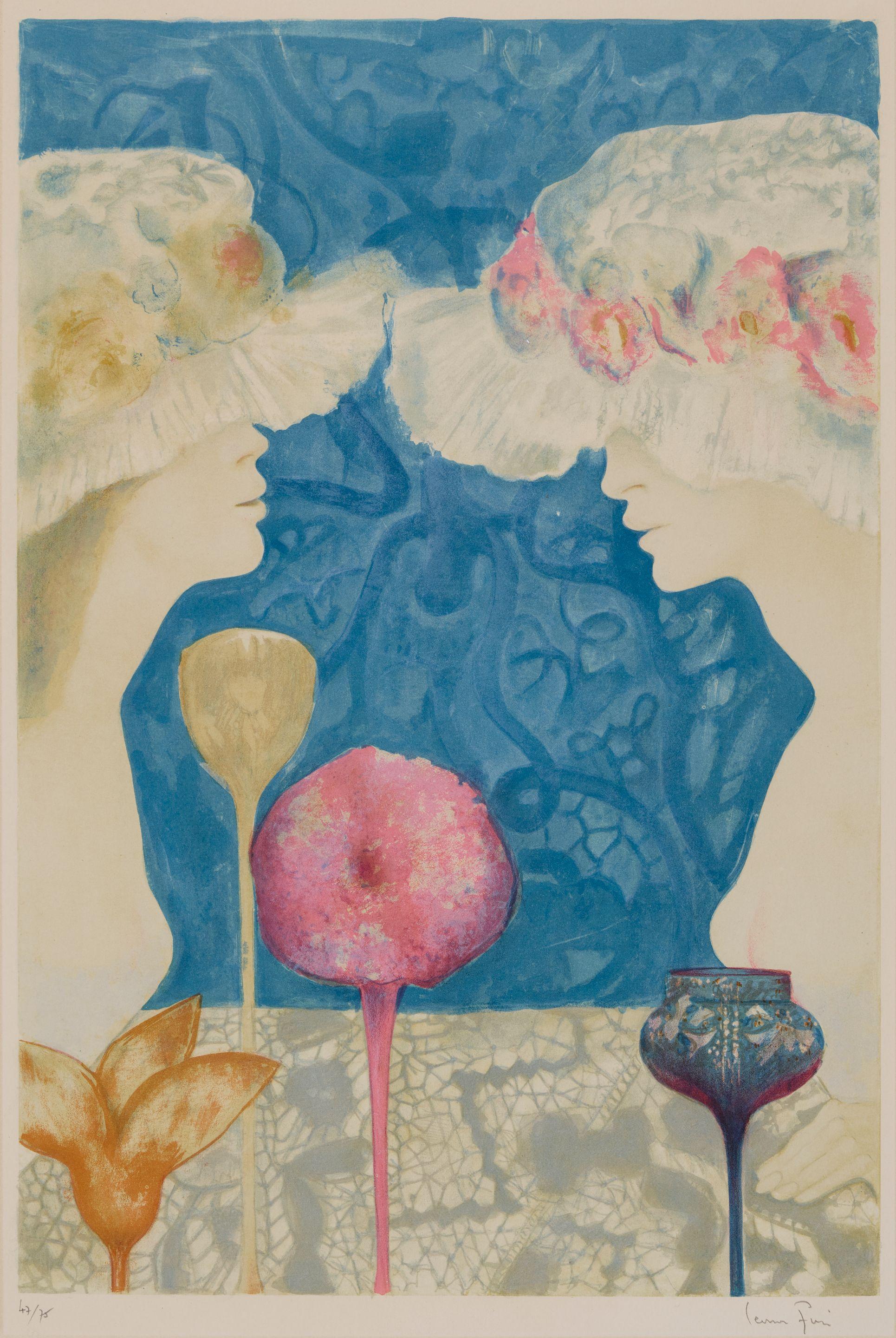 Leonor Fini - Untitled (Deux femmes aux coupes)