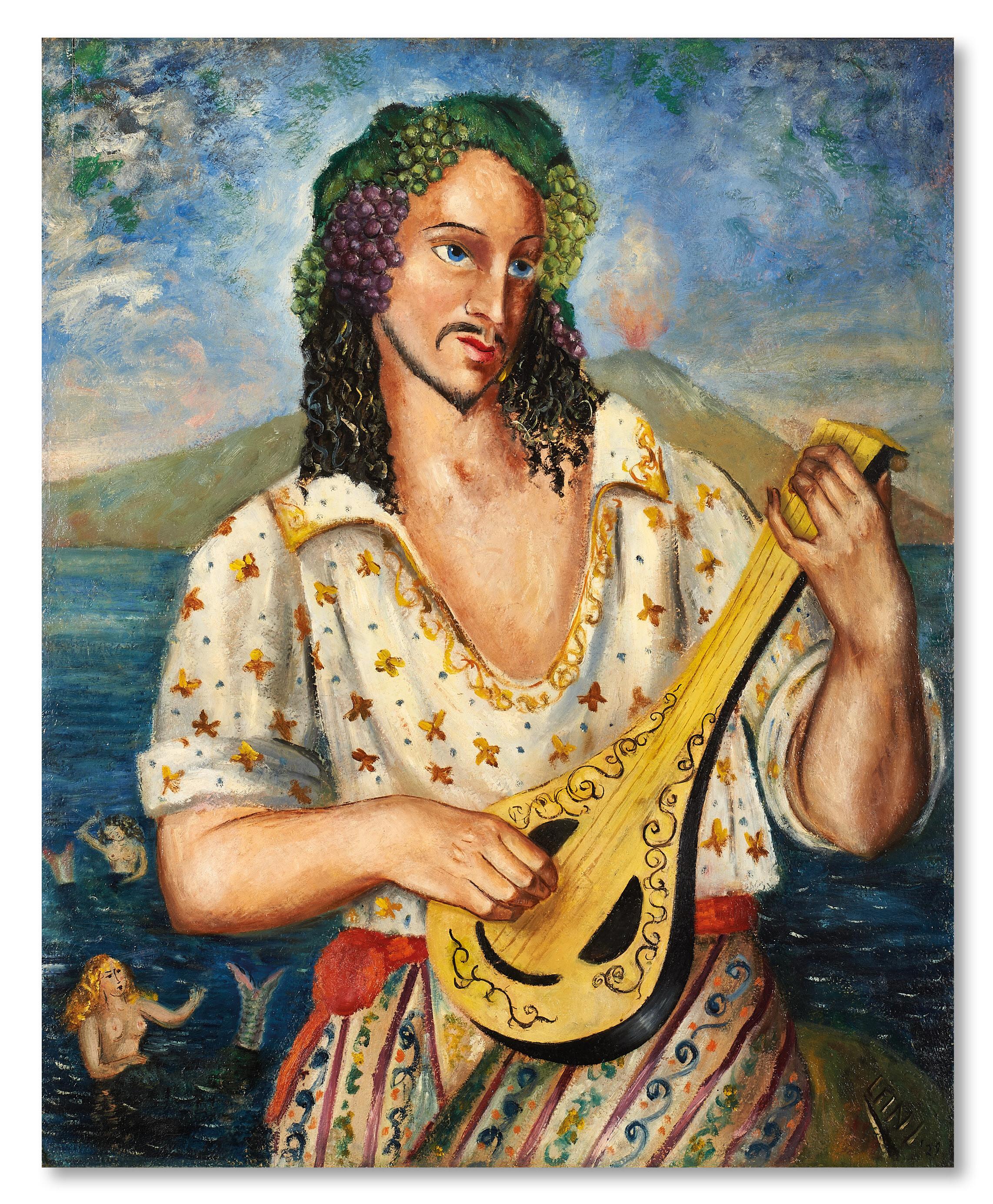 Leonor Fini - Uomo con mandolino