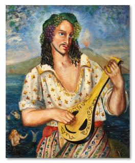 Leonor Fini - Uomo con mandolino