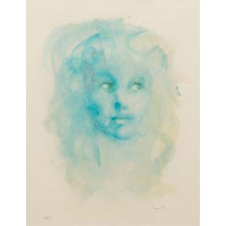 Leonor Fini - Visage bleu