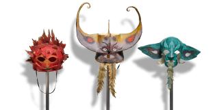 Leonora Carrington - A Set of 3 Masks (used in the 1959 production of The Tempest)