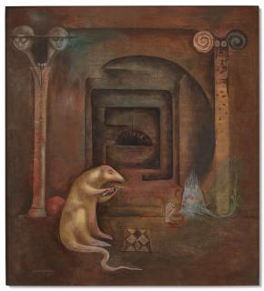 Leonora Carrington - Apollo in the Temple of Michael Rat