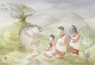 Leonora Carrington - Big Badger Meets the Domini Boys