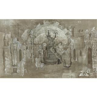 Leonora Carrington - Escenografía Para El Rey Se Muere Dirigido Por Jodorowsky