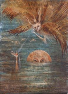 Leonora Carrington - Figure in water