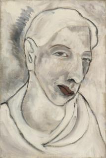 Leonora Carrington - Portrait of a man; Seated female nude