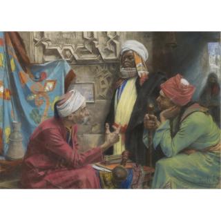 Leopold Alphons Mielich - Austrian The Discussion