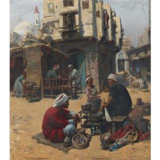 Leopold Alphons Mielich - Austrian The Ful Seller