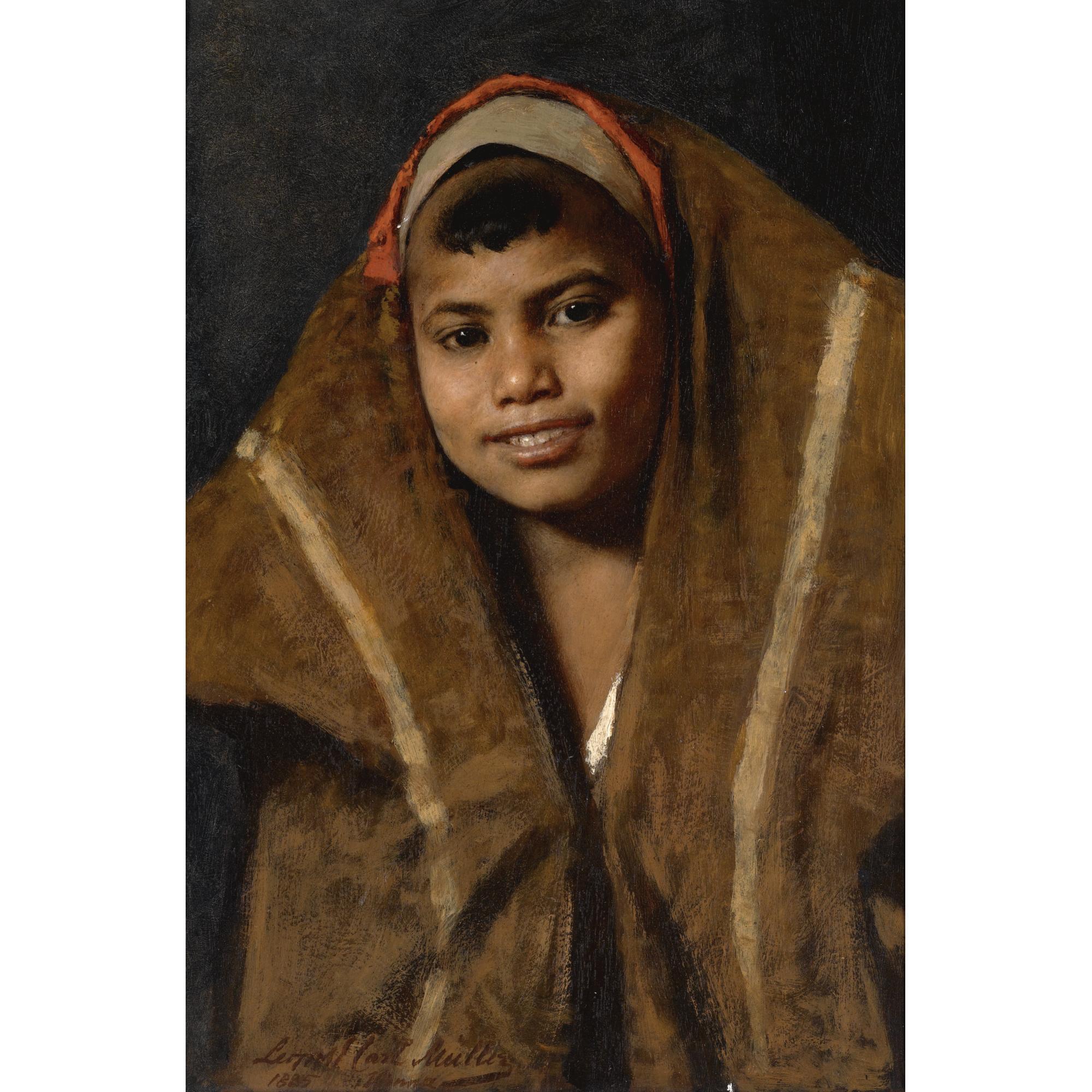 Leopold Carl Müller - Austrian an Innocent Smile