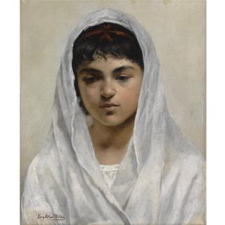 Leopold Carl Müller - German girl In White