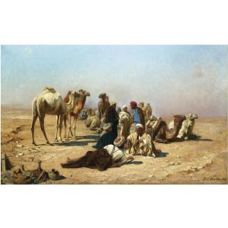 Leopold Carl Müller - German Halt In The Desert